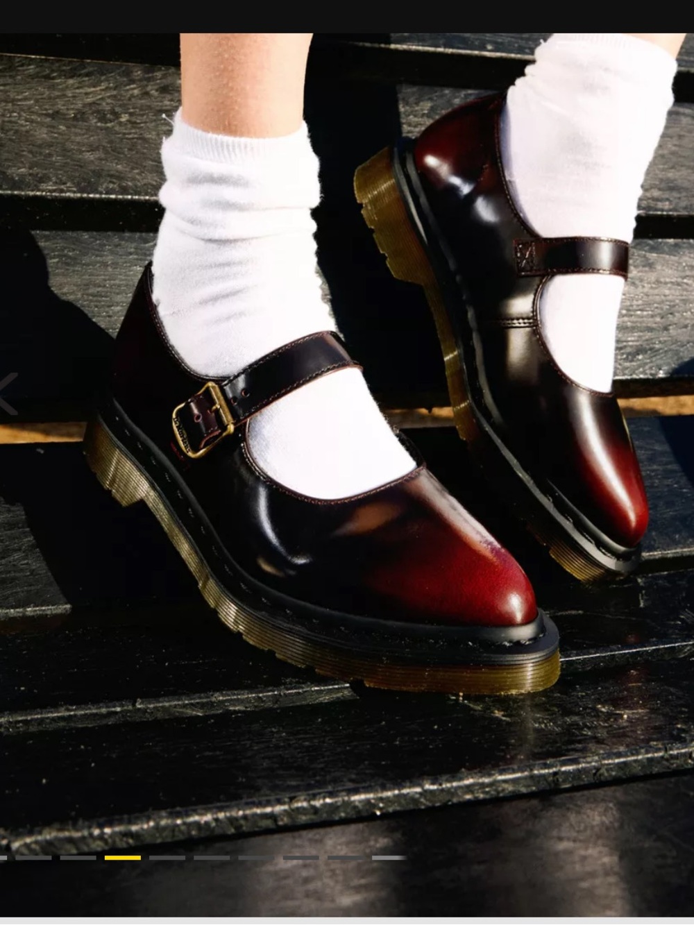 Dr. Martens Elphie Mary Jane’s in Cherry Red NWB 7/7.5